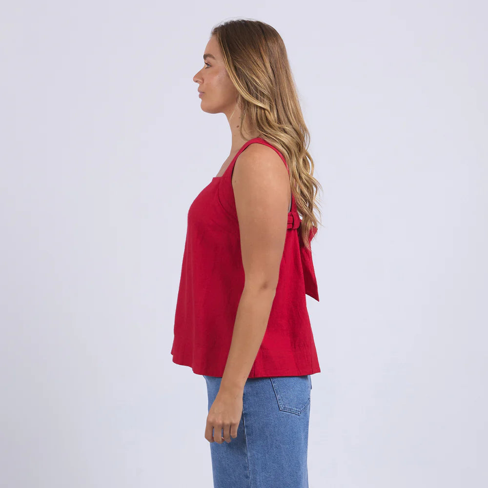 Lourdes Top - Crimson