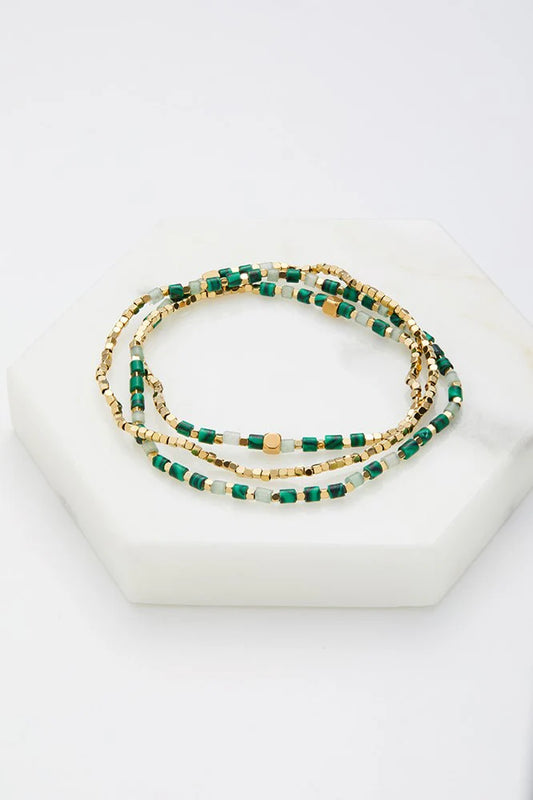 Ophelia Wrap Bracelet - Jade