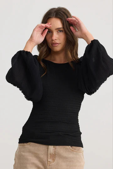 Whimsy Top - Black