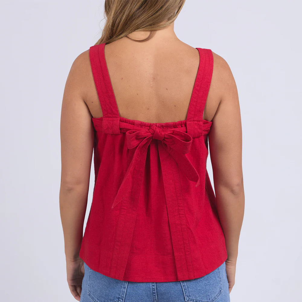 Lourdes Top - Crimson