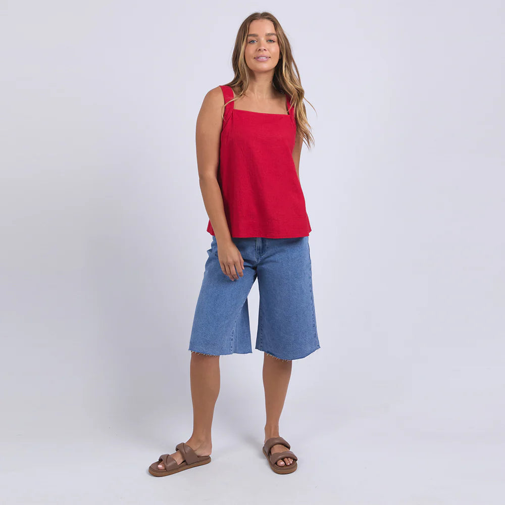 Lourdes Top - Crimson