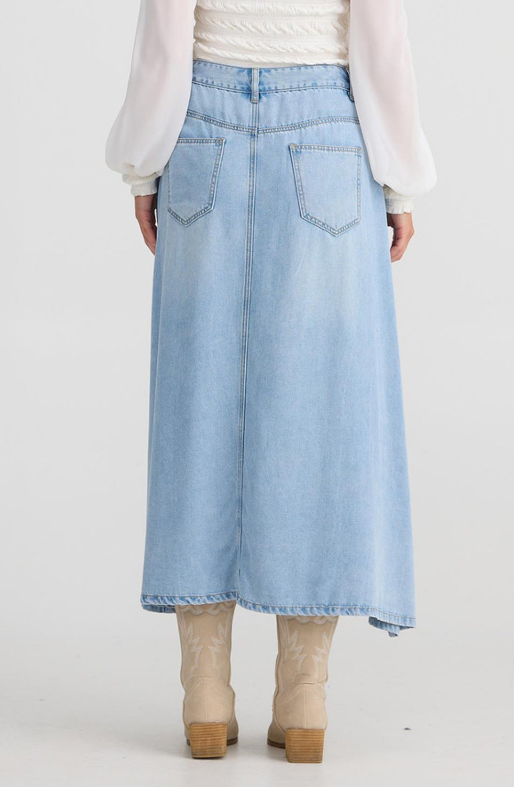 Austin Skirt - Light Blue Wash