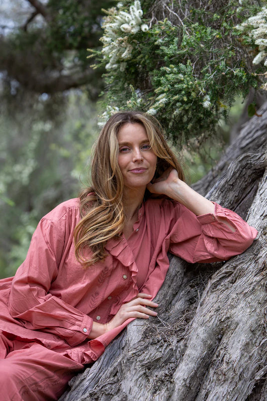 Bell Shirt - Deep Coral