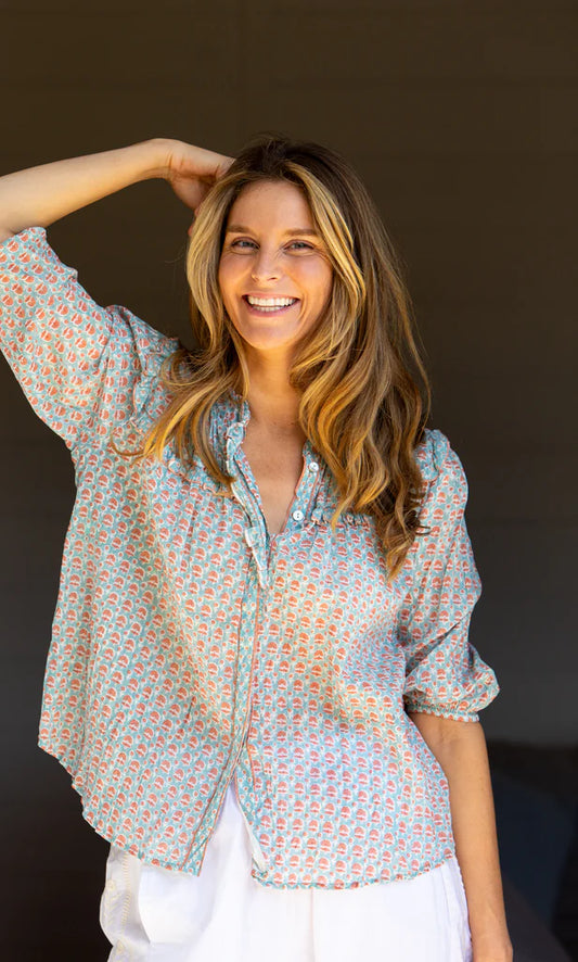 Virginia Shirt - Wedgewood