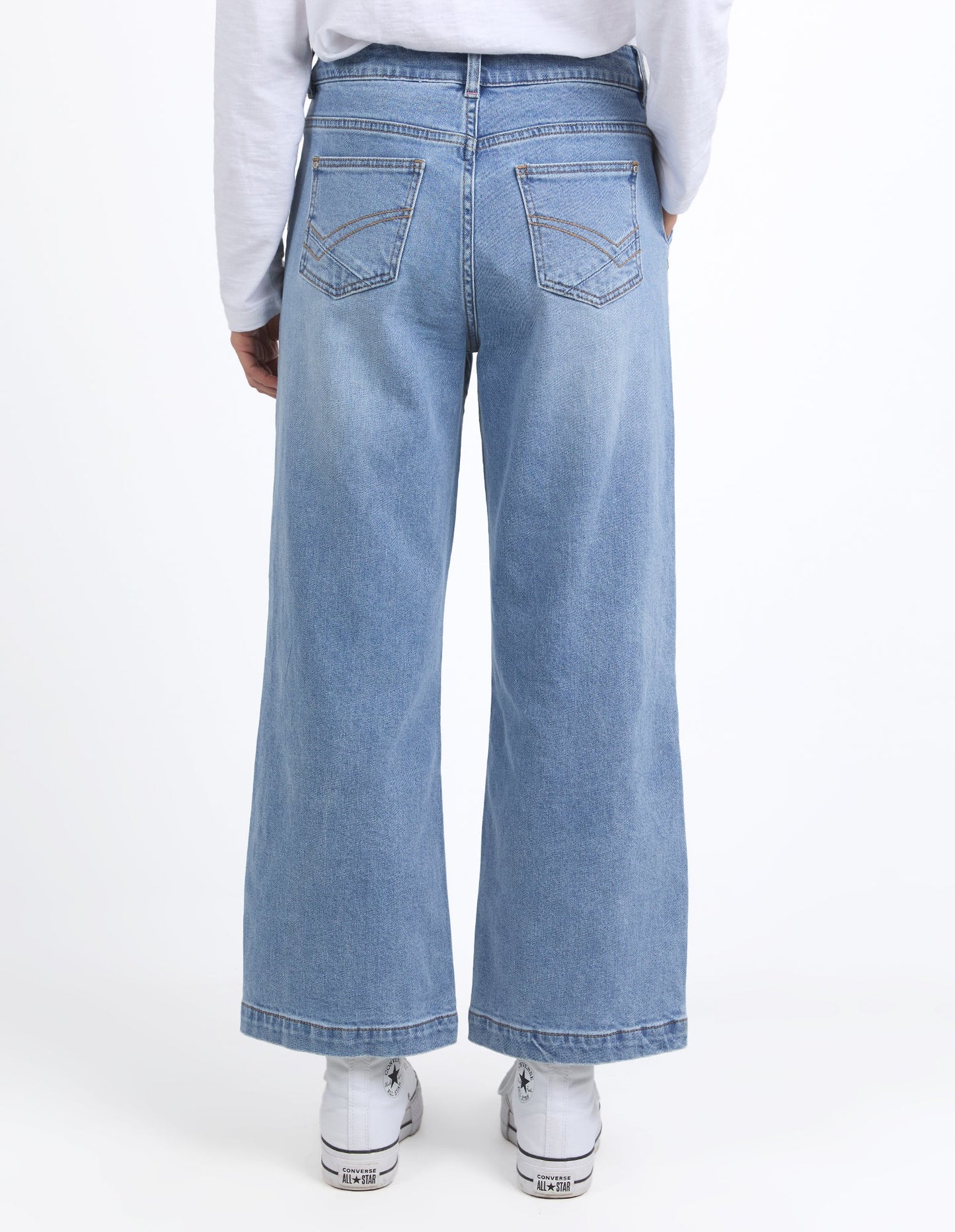 Izzy Wide Leg Jean - Vintage Blue Wash