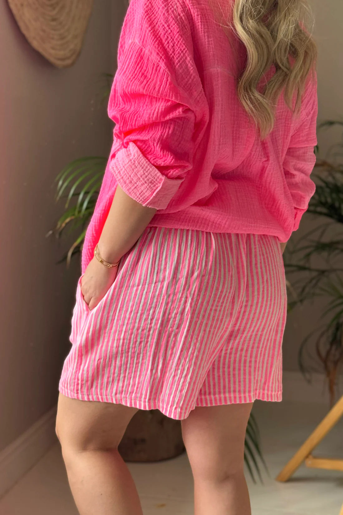Delicious Shorts - Pink Stripe