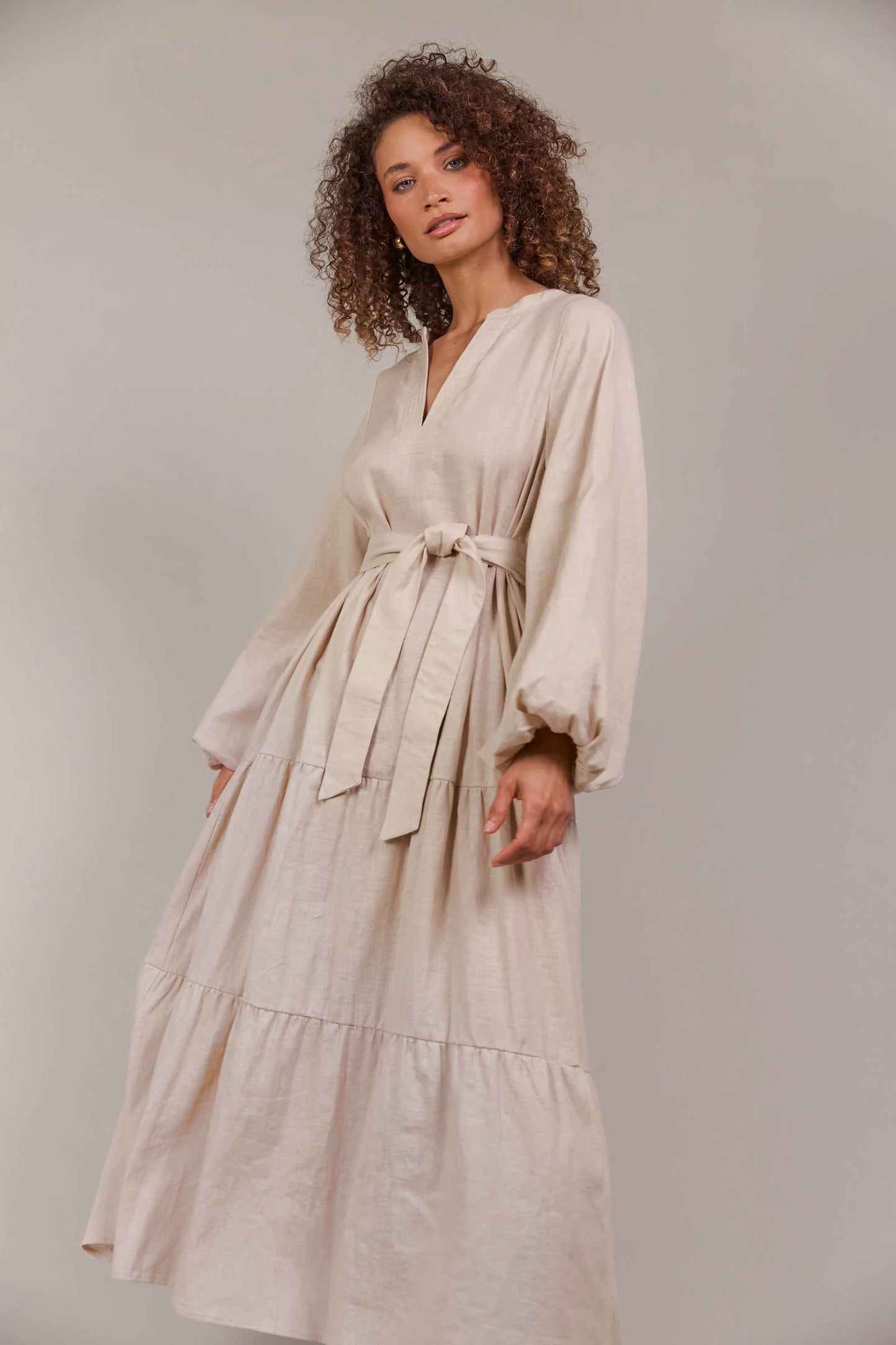 Laax Maxi Dress - Ecru