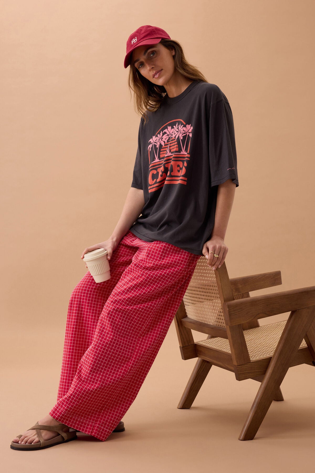 Oversized Tee - Ceres Sunset Palms