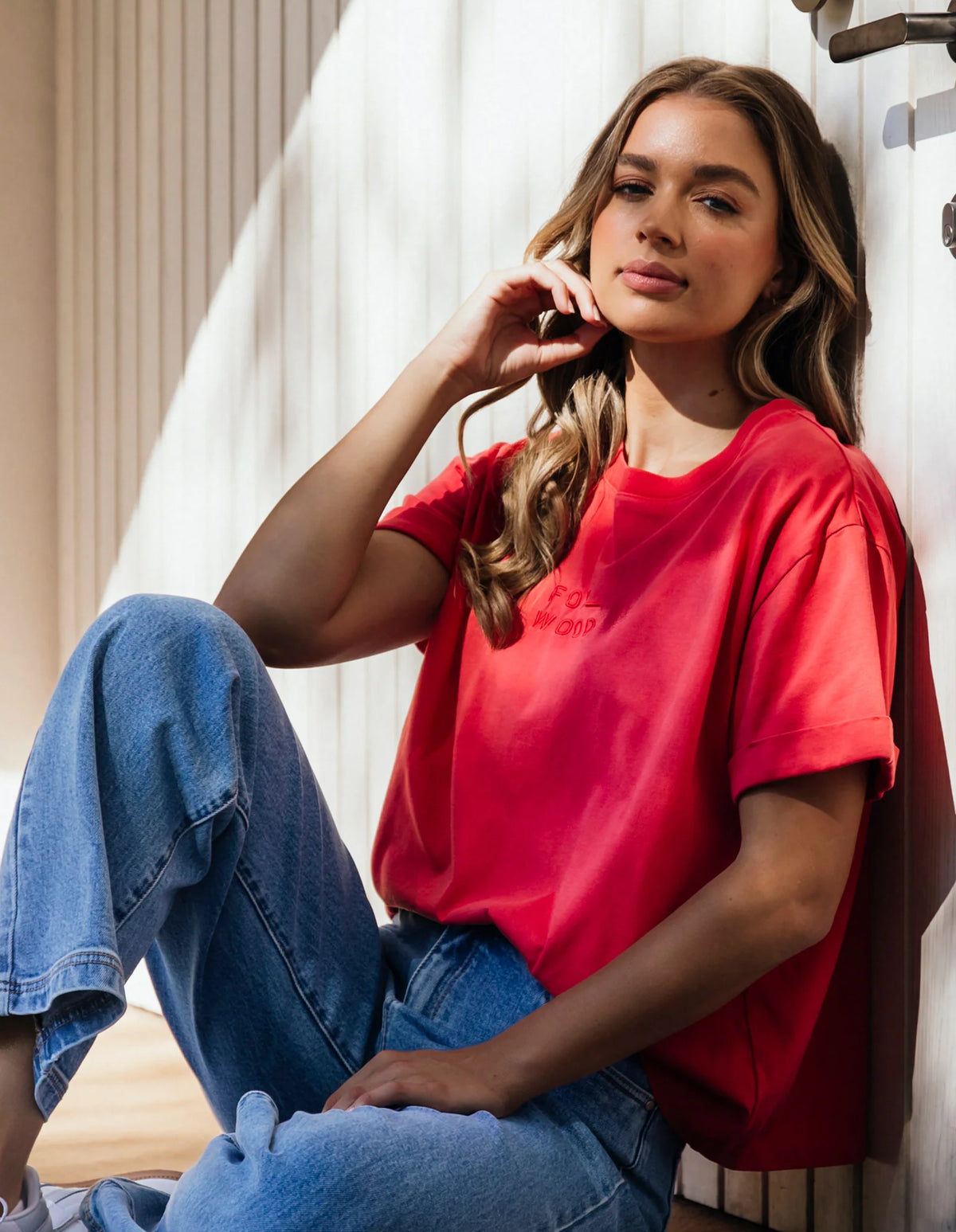 Huntleigh Oversized Tee - Cayenne