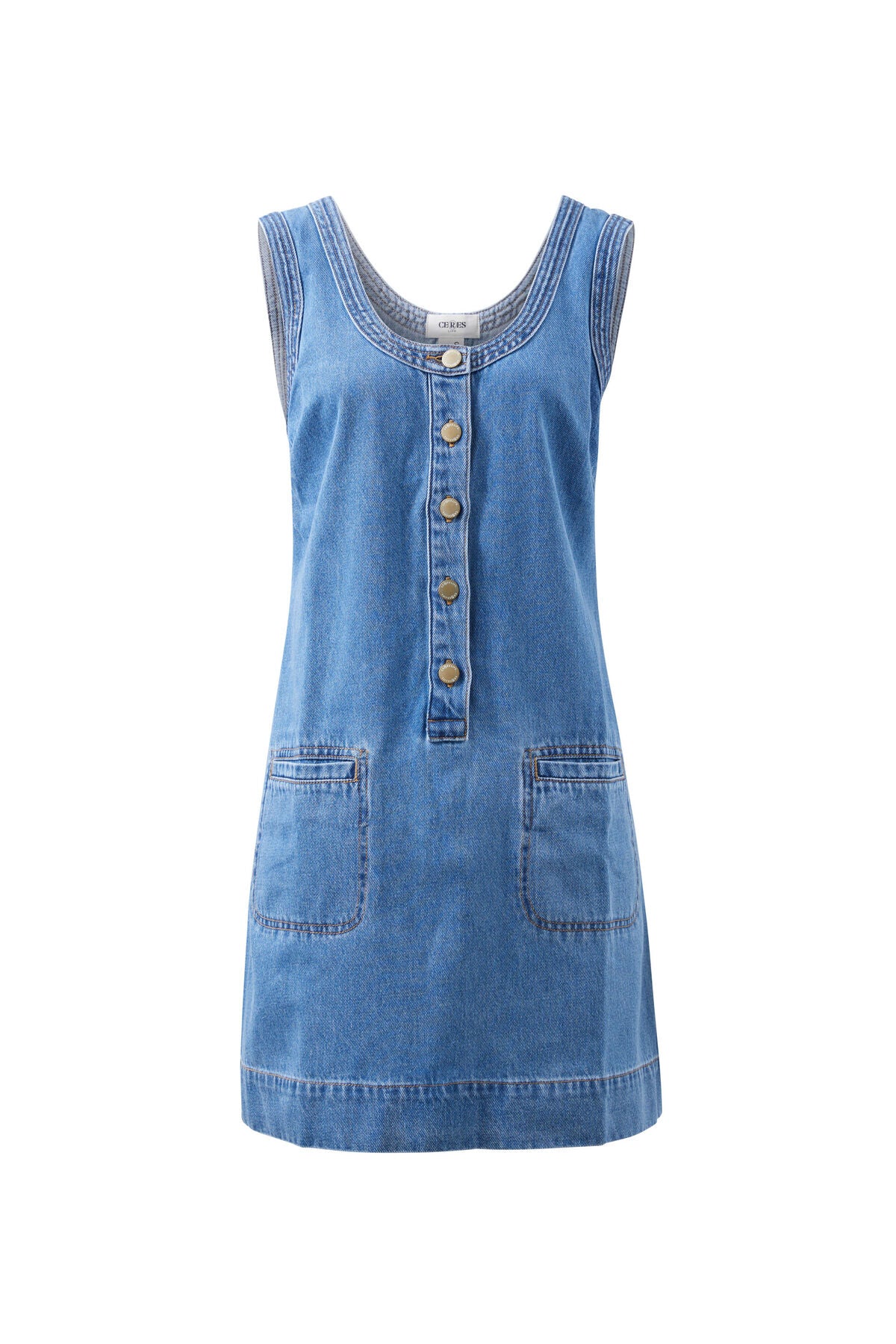 Denim Tank Dress - Vintage Blue