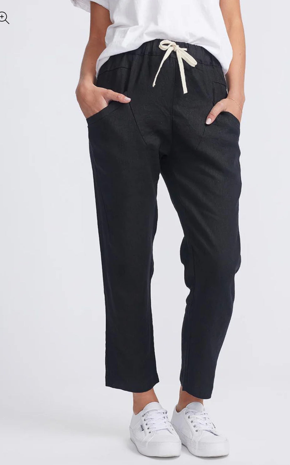 Luxe Linen Pant - Black