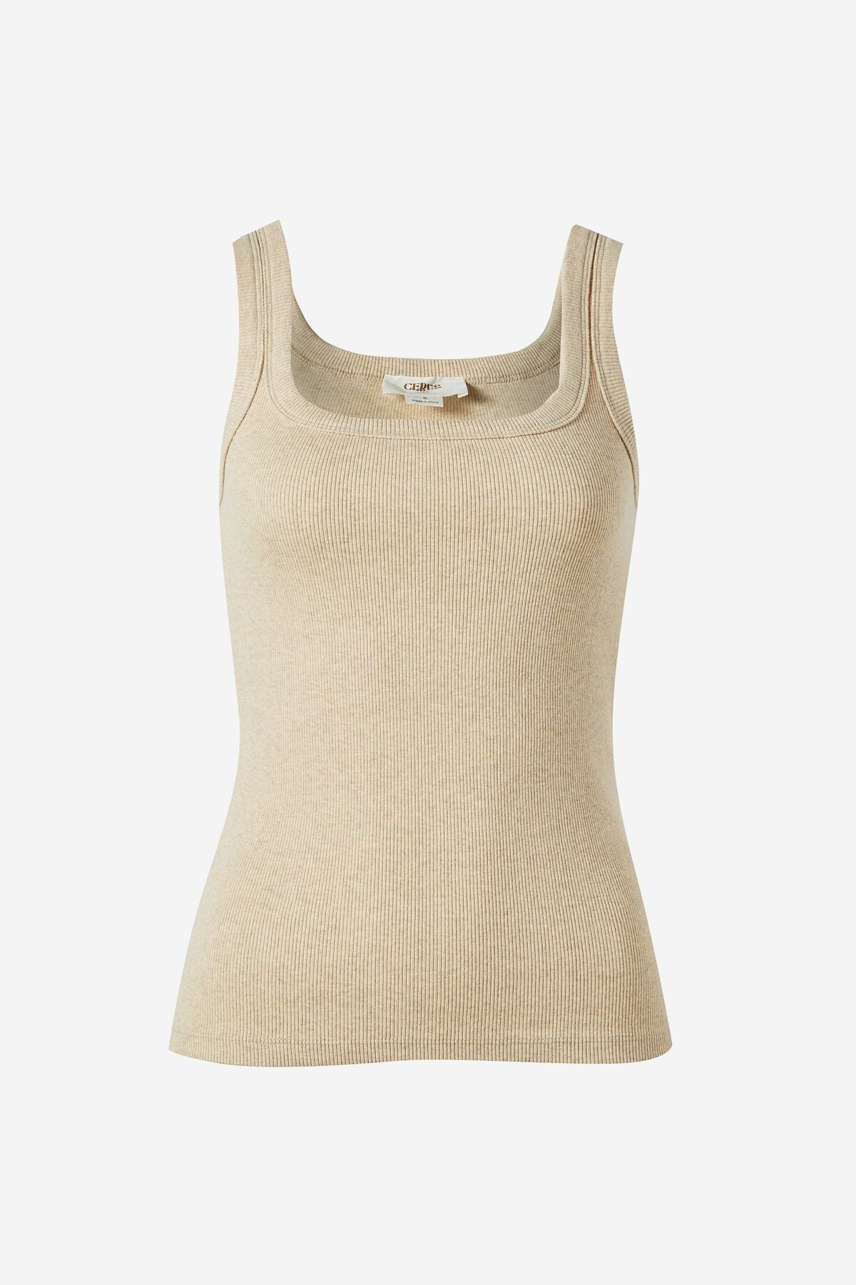 Square Neck Contour Rib Tank