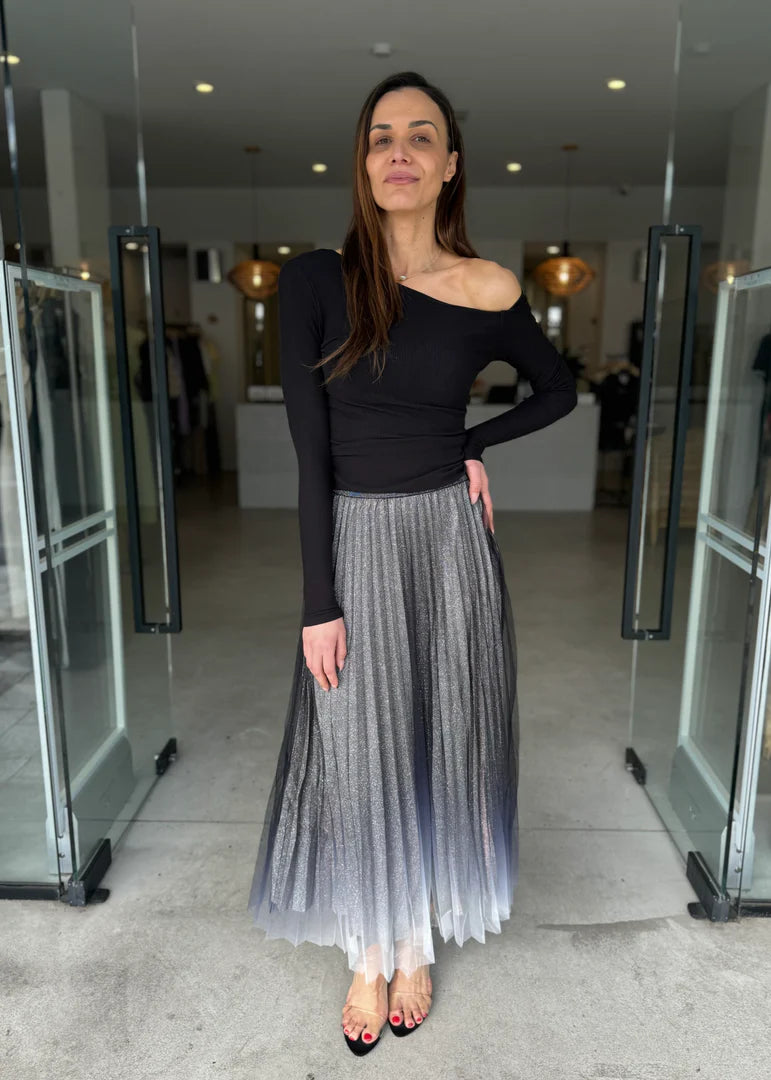 West End Skirt - Black Ombré