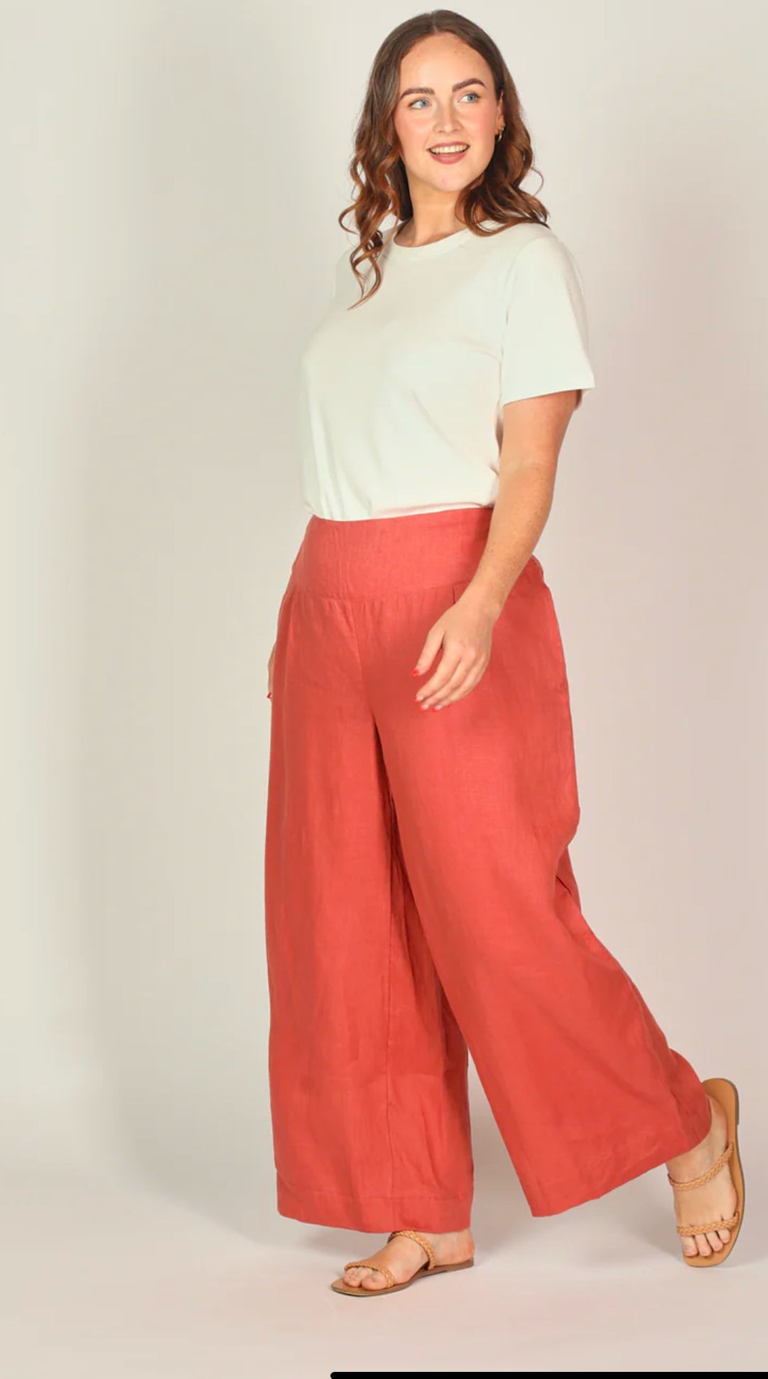 Liliana Wide Leg Linen Pant