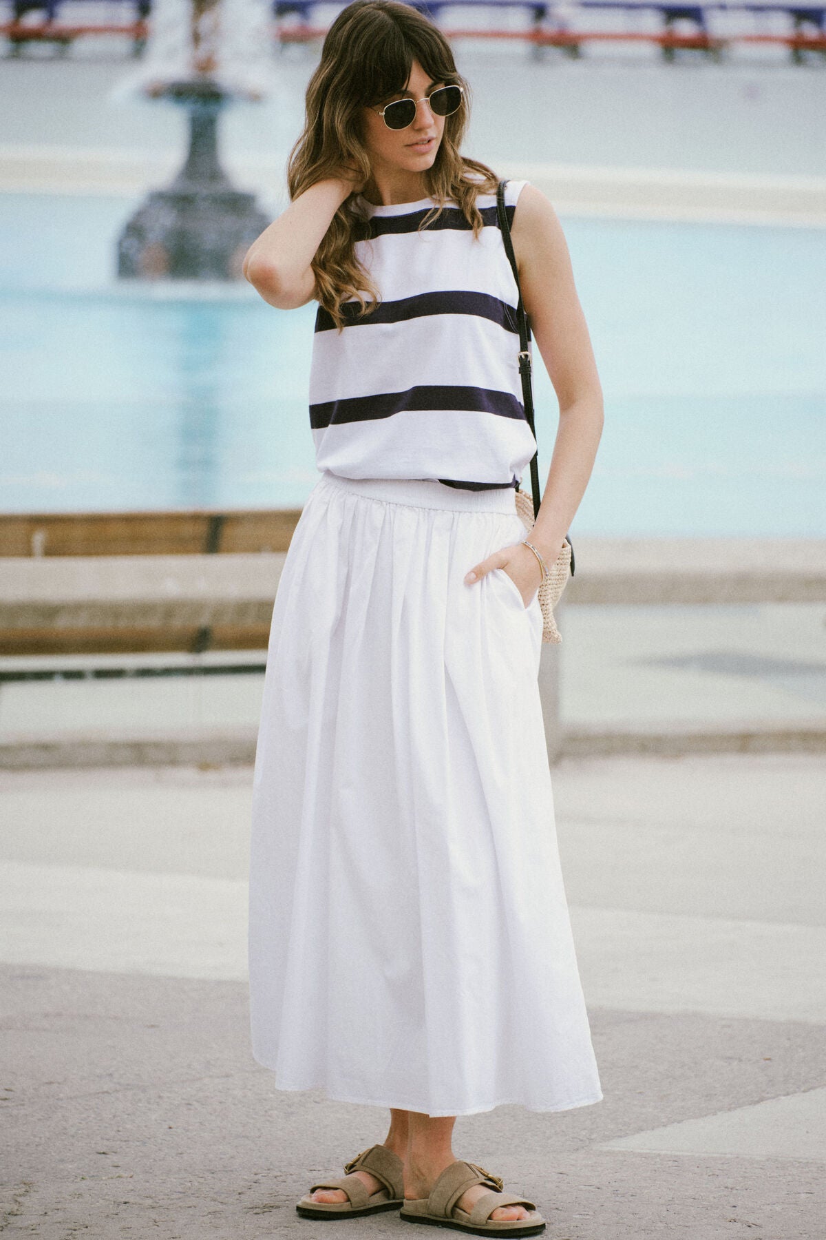 Florence Maxi Skirt - White