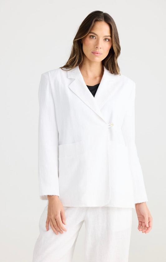 The Edit Blazer - White