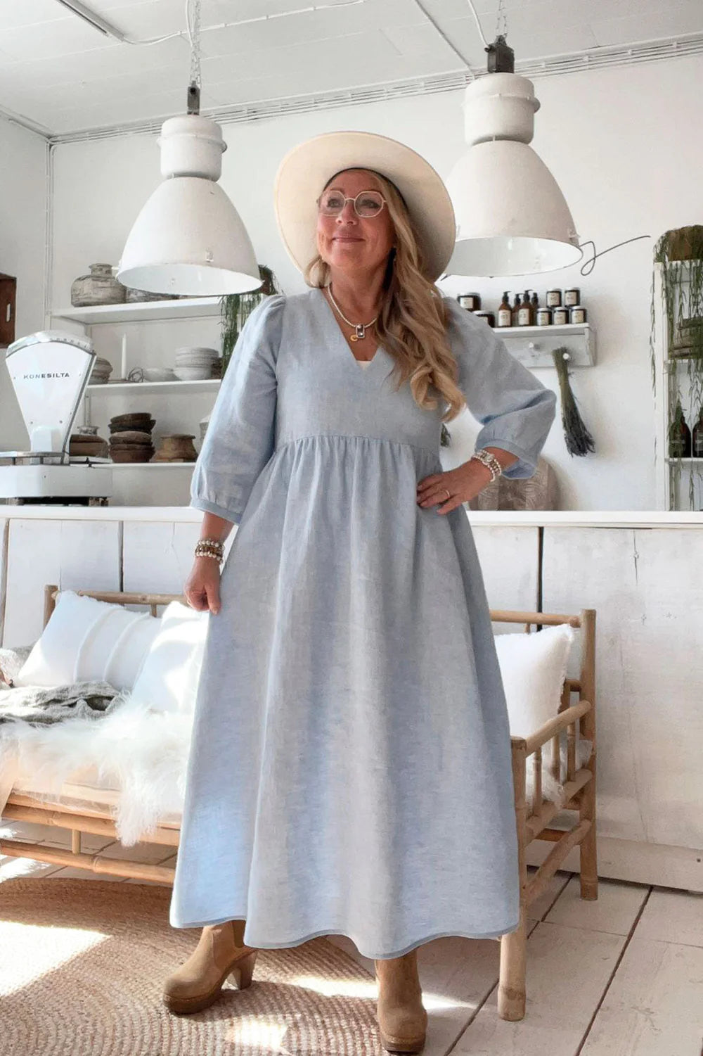 Almira Linen Dress