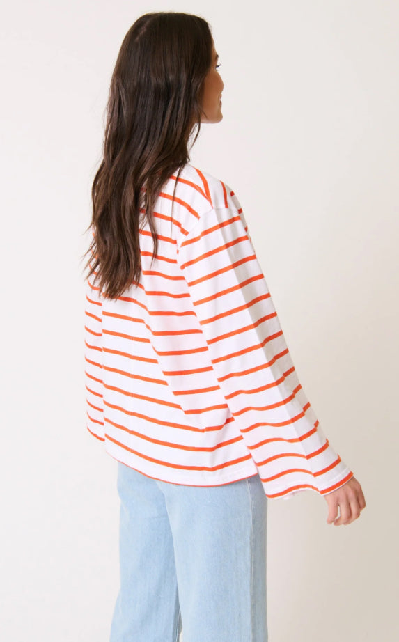 River L/S Top - Mandarin