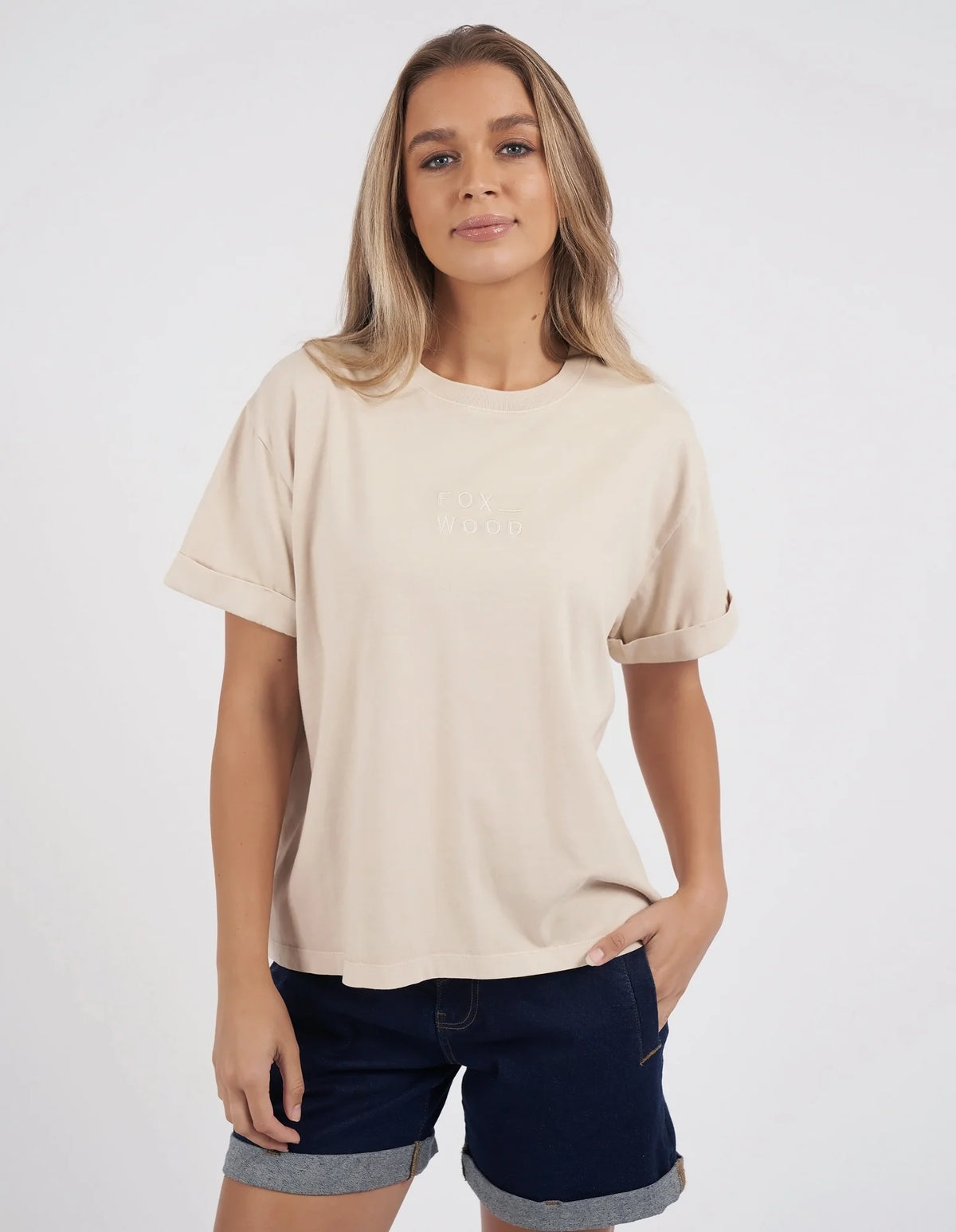 Huntleigh Oversized Tee - Oat