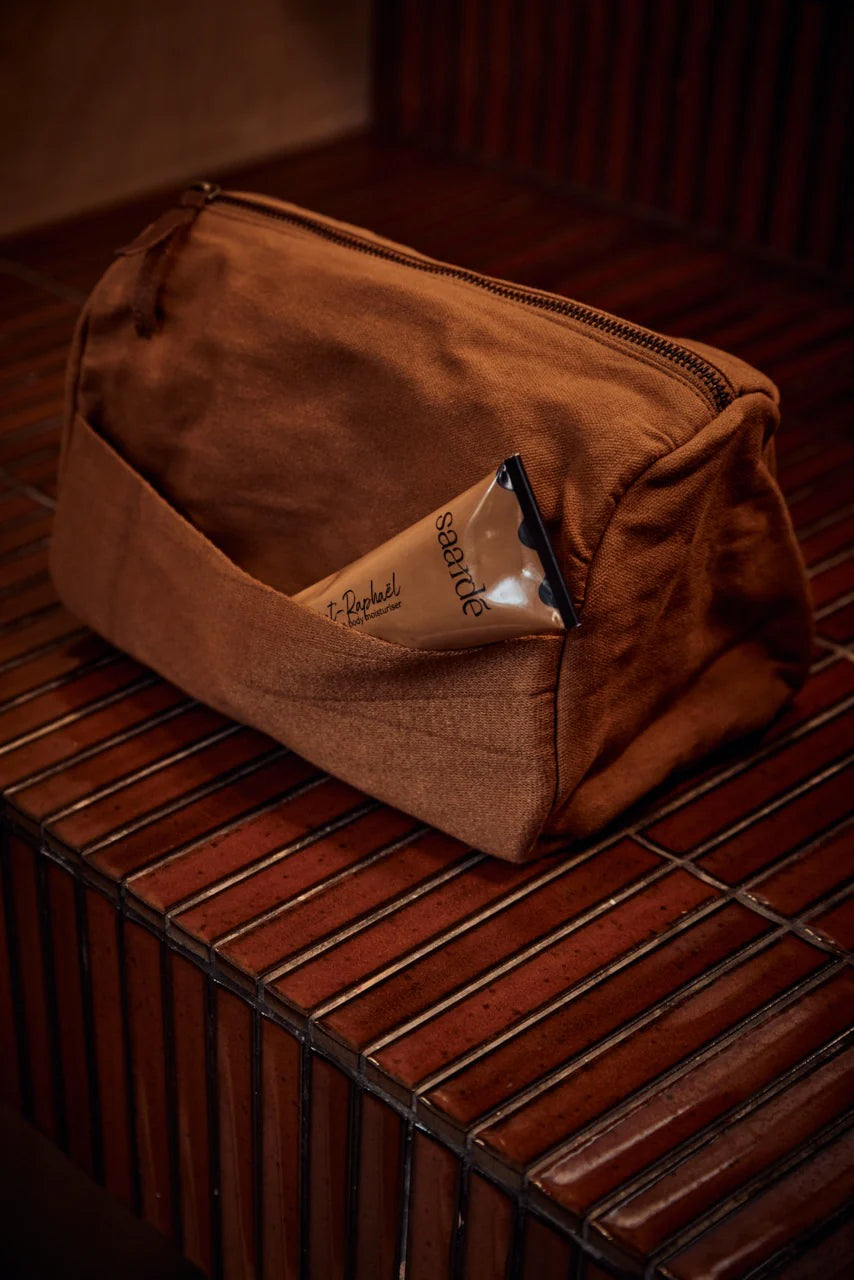 Journey Toiletry Canvas Bag - Terracotta