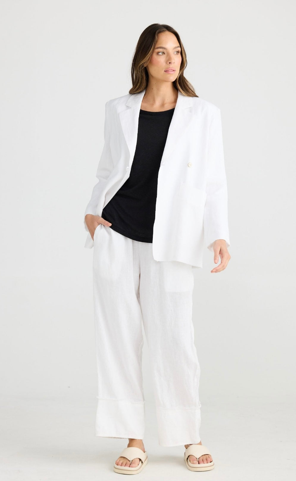The Edit Blazer - White