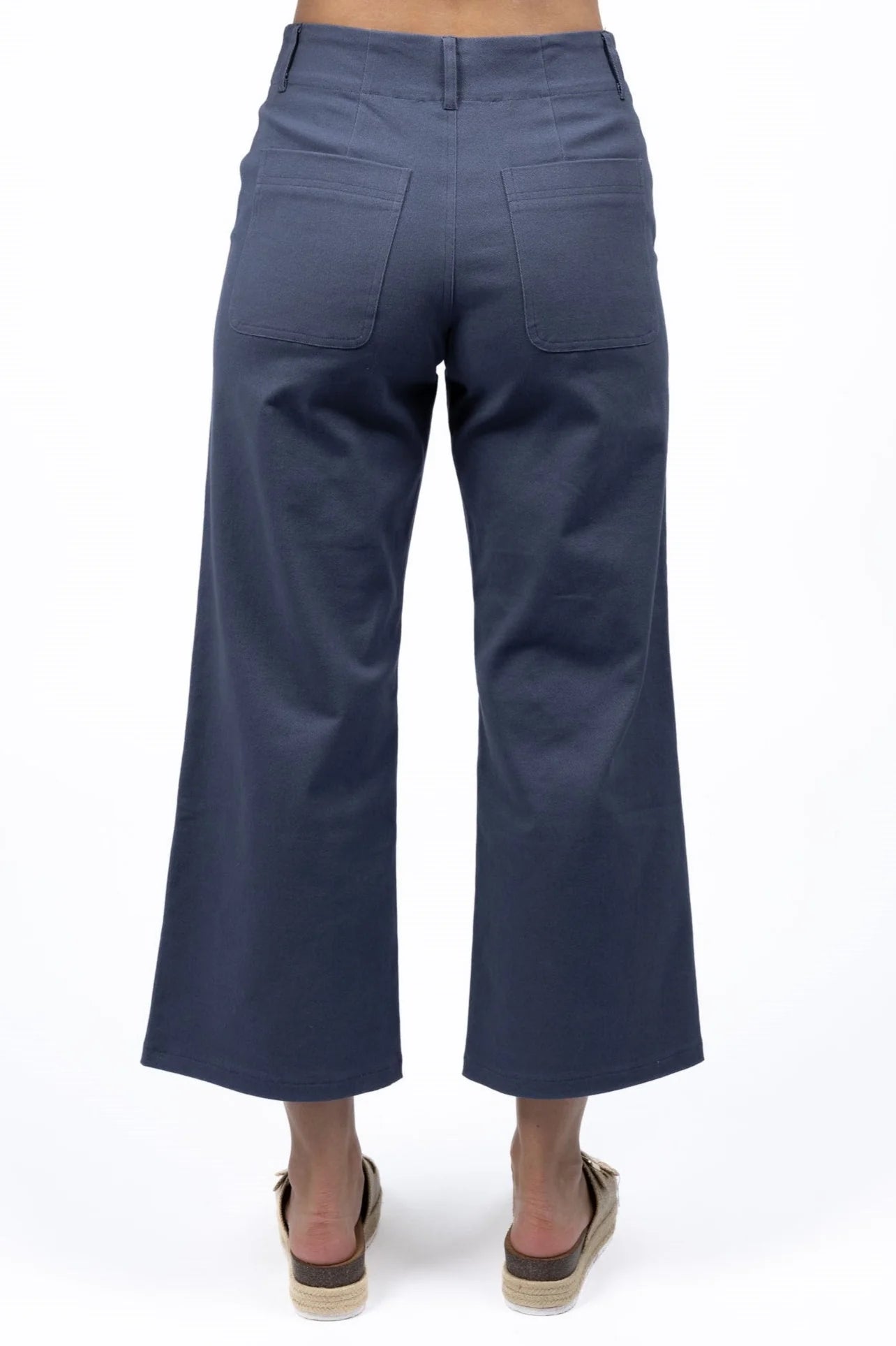 Margot Drill Pant - Steel Blue