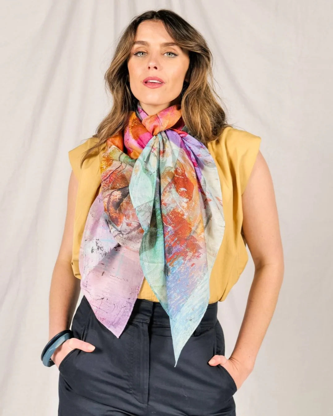 Habitual Silk/Cotton Scarf
