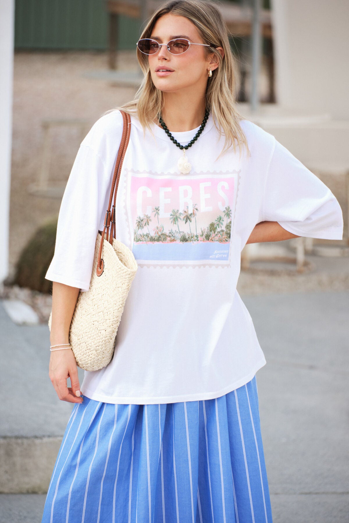Oversized Tee - Ceres Holiday Stamp