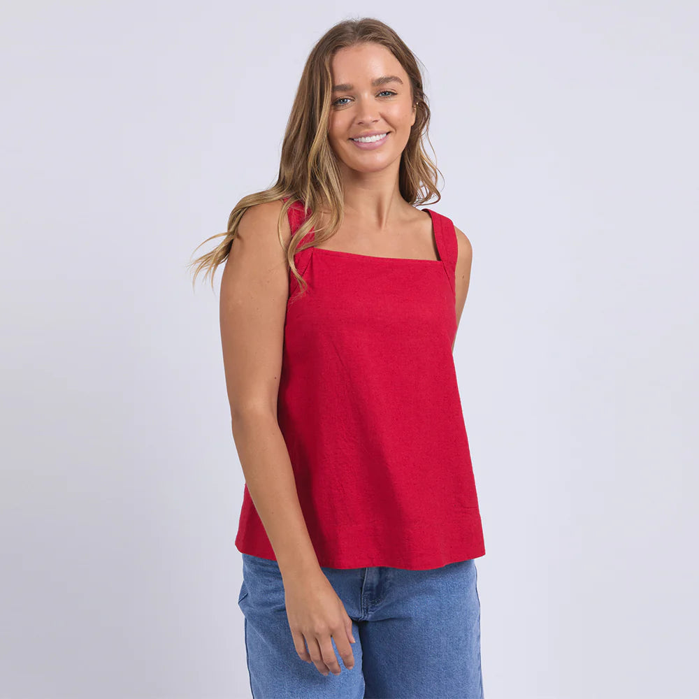 Lourdes Top - Crimson