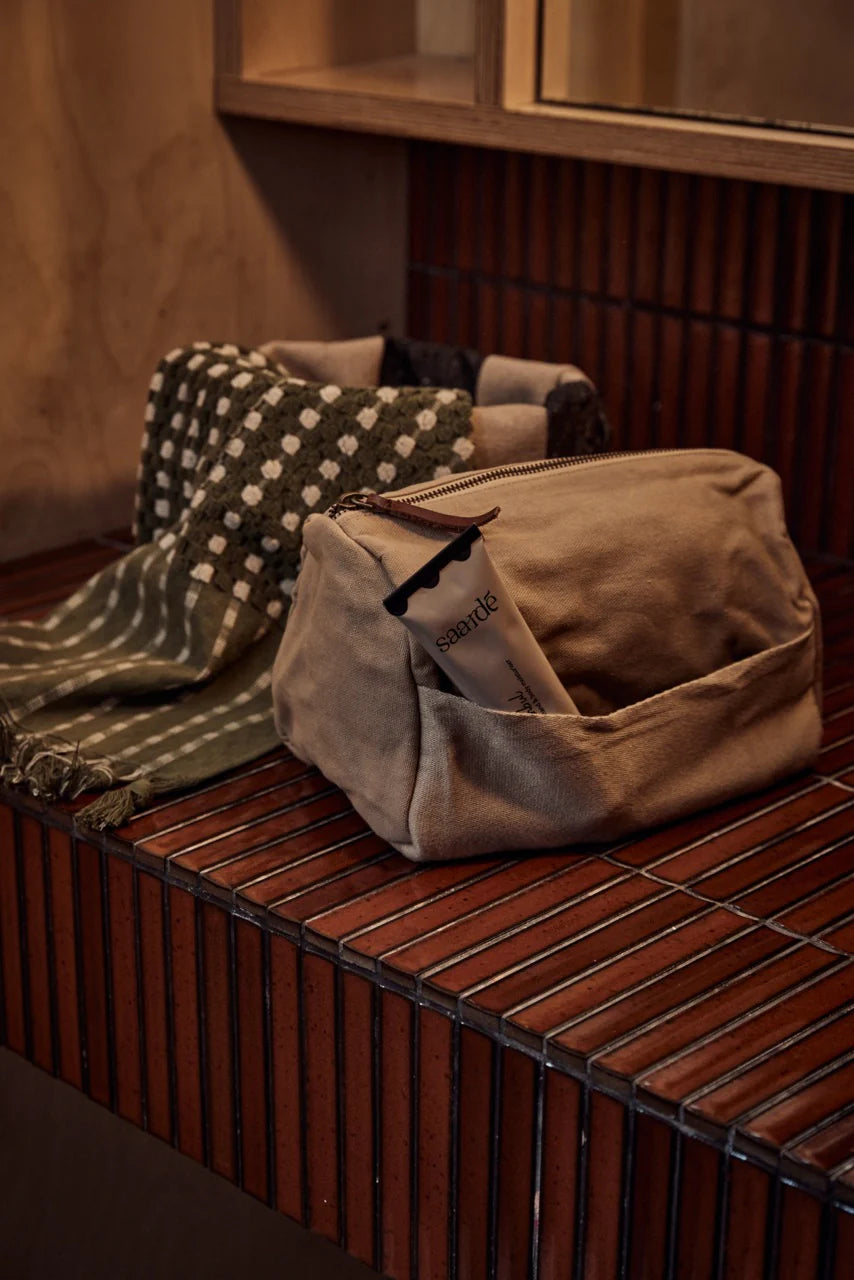 Journey Toiletry Canvas Bag - Clay