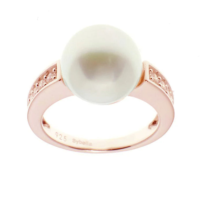 Rose Gold Fresh Water Pearl Ring