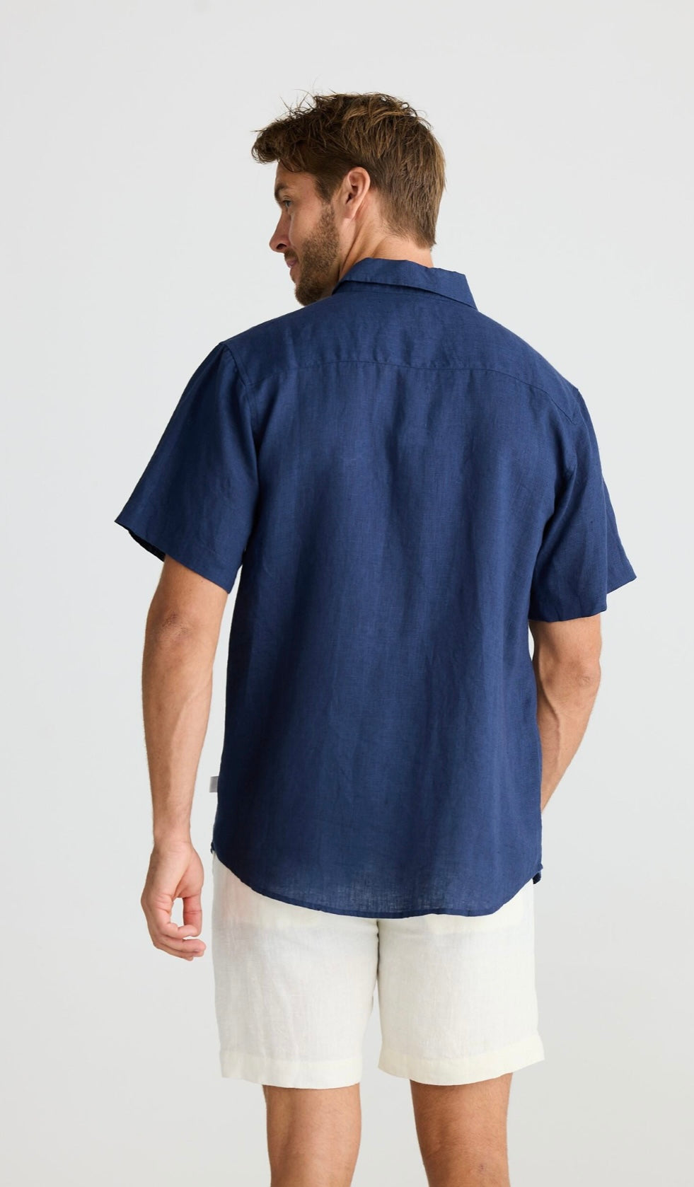 Harvard Shirt - Navy Linen