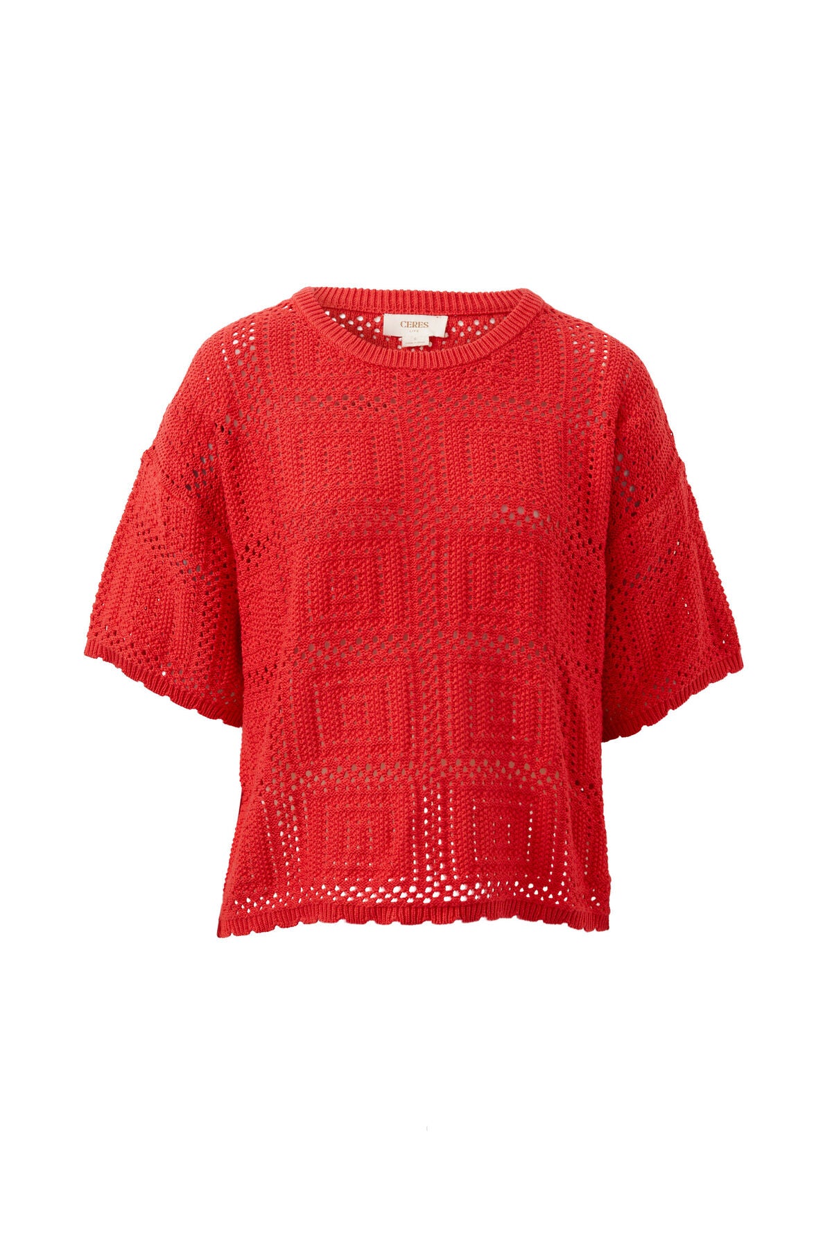 Square Knit Boxy Tee