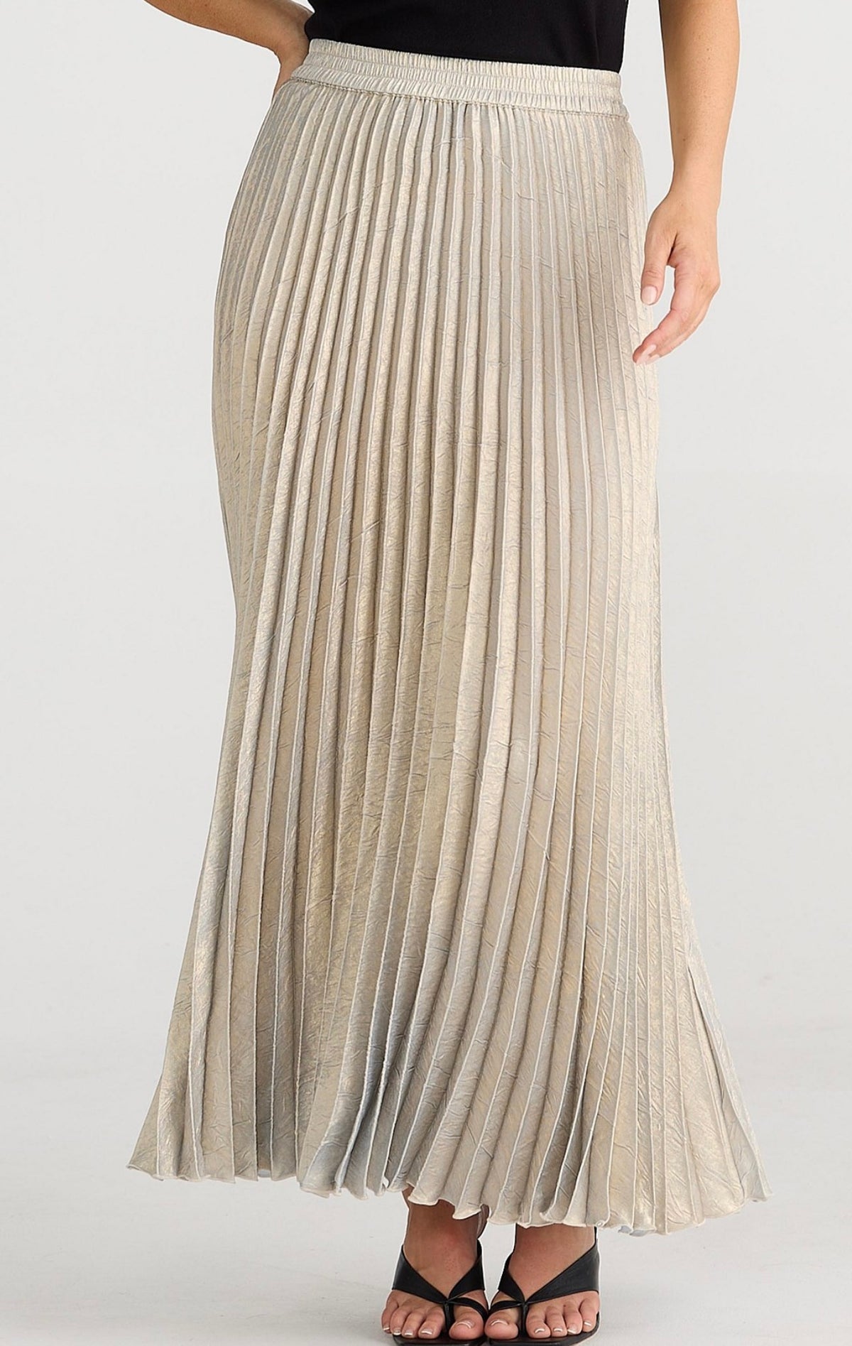 Alias Pleated Skirt - Champagne