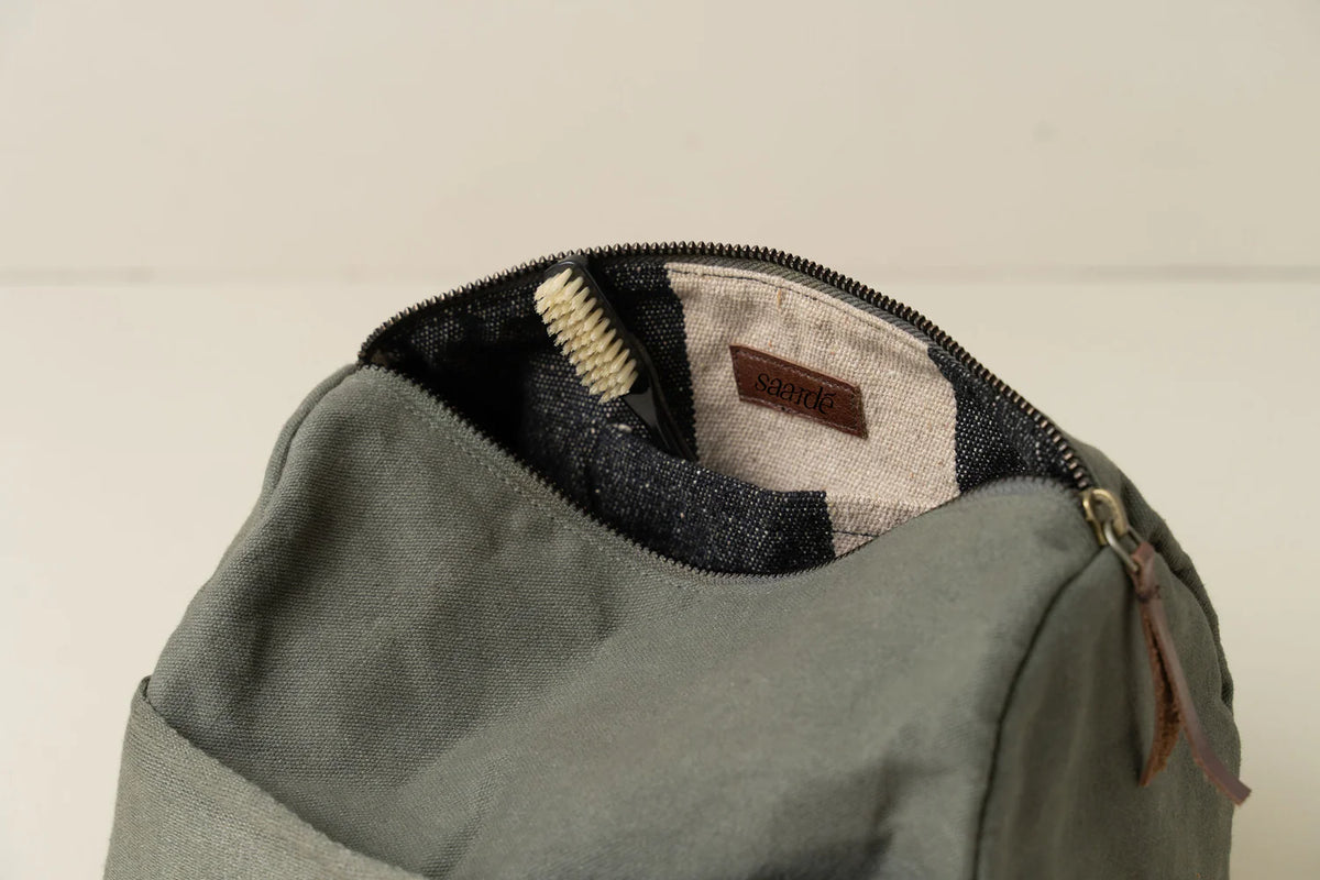 Journey Toiletry Canvas Bag - Olive