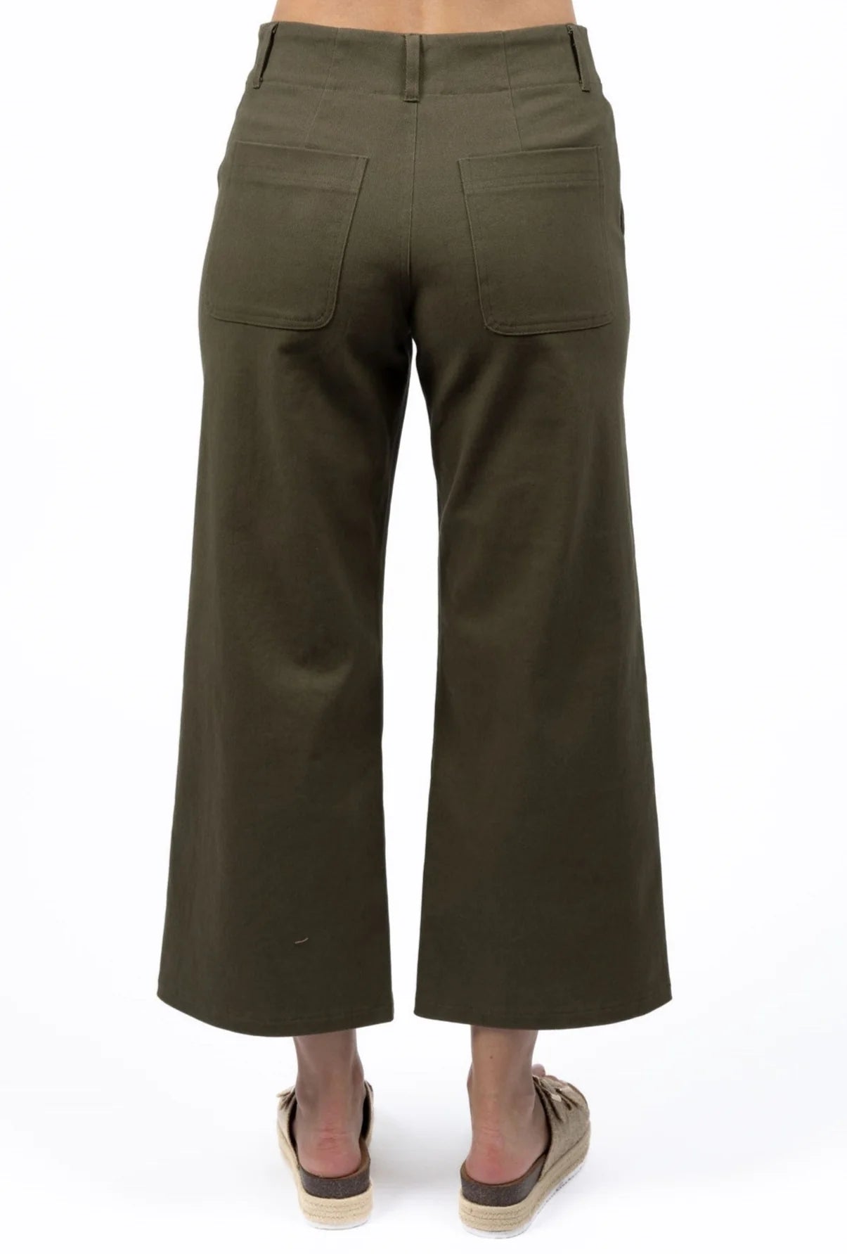 Margot Drill Pant - Moss