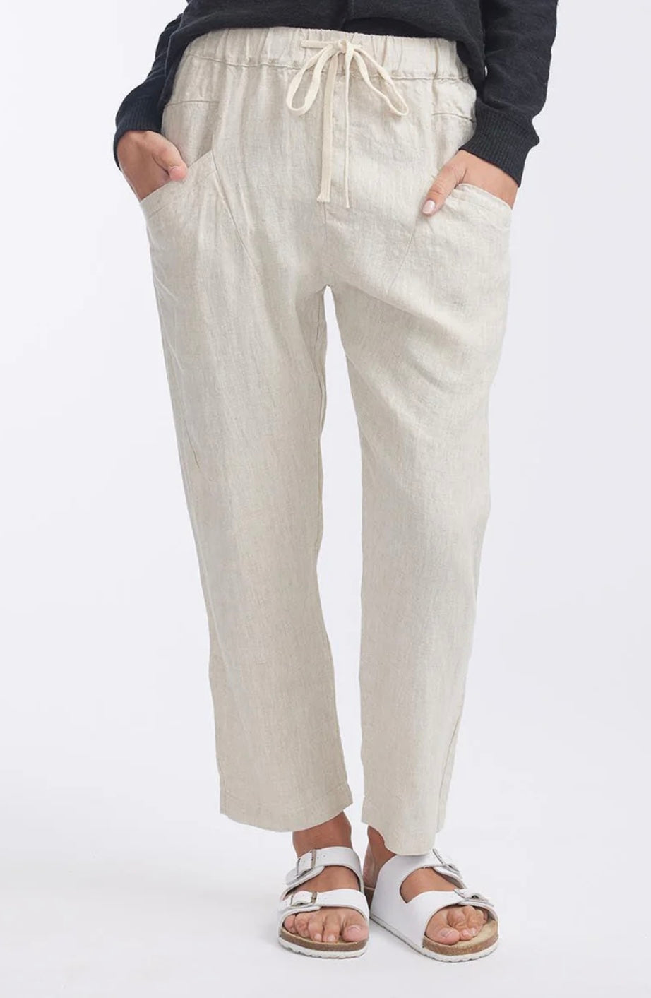 Luxe Linen Pant - Natural