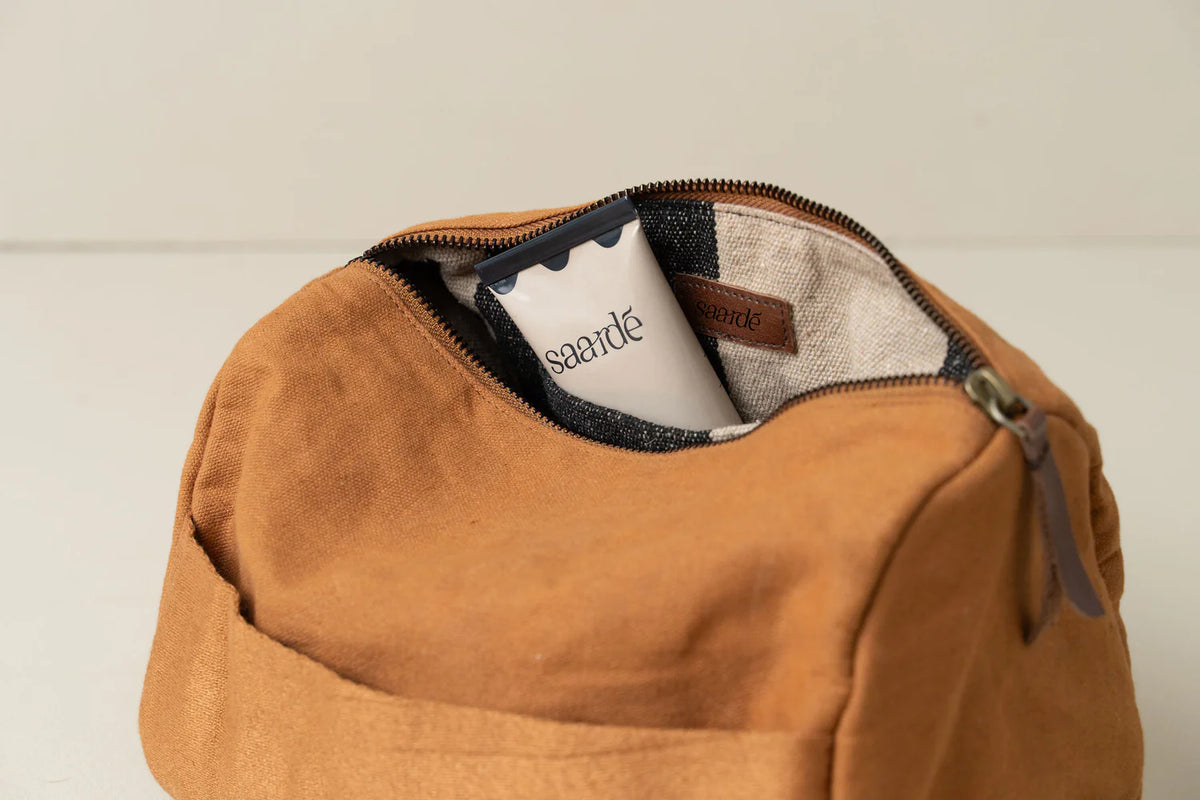 Journey Toiletry Canvas Bag - Terracotta