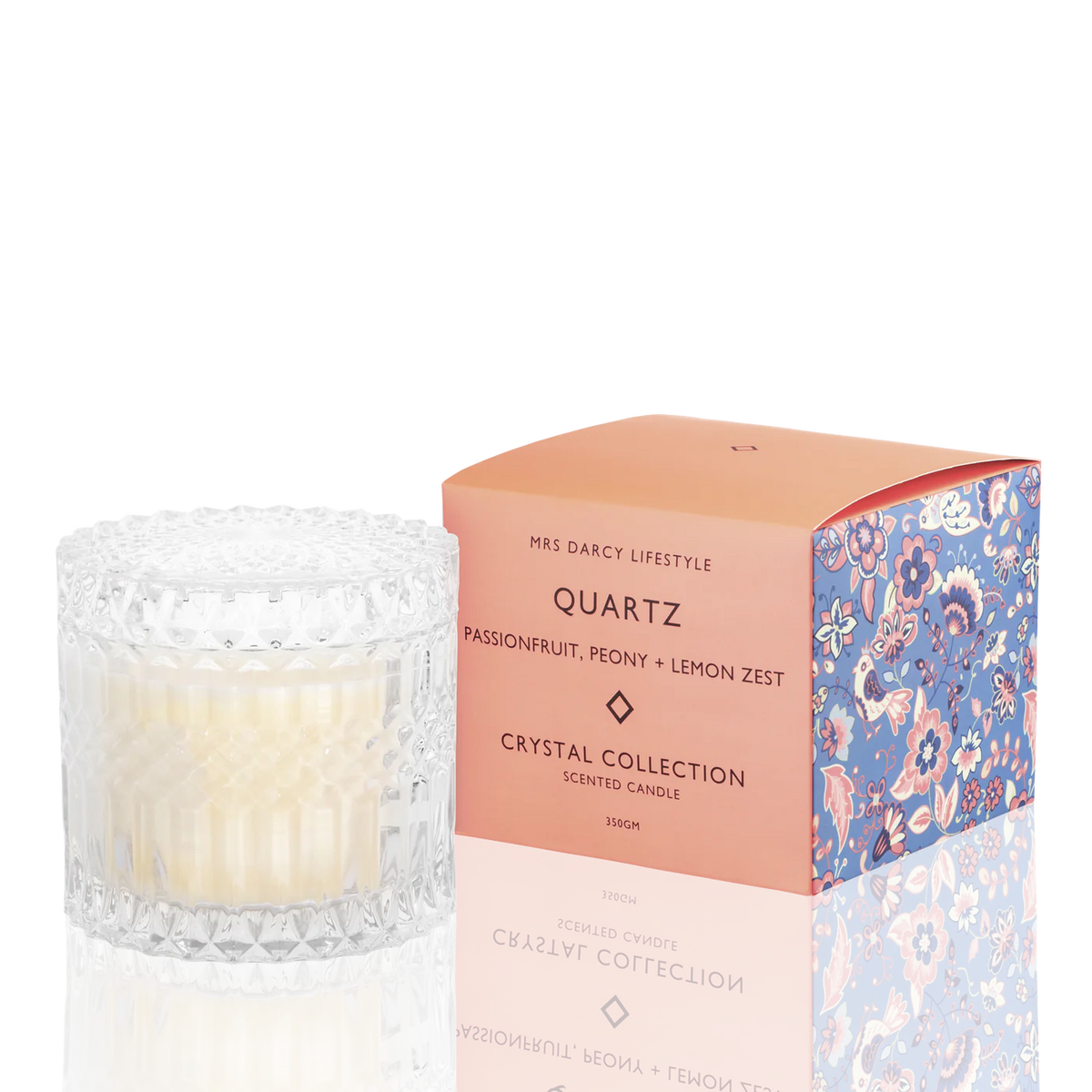 Quartz Candle Passionfruit, Peony, Lemon Zest