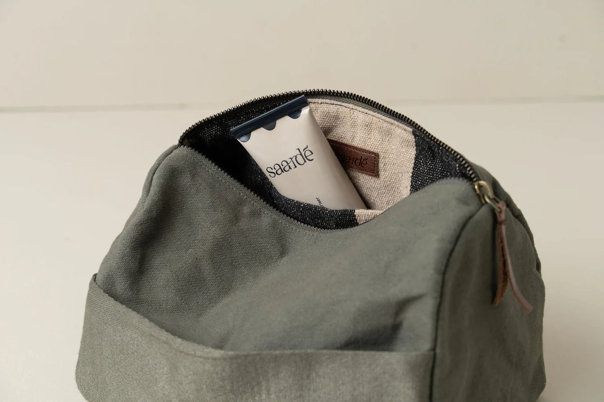 Journey Toiletry Canvas Bag - Olive