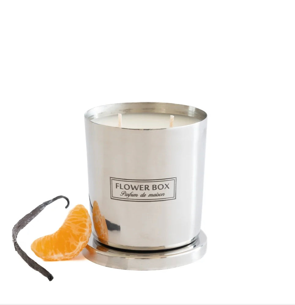 Standard Silver Candle - Mandarin &amp; Vanilla Bean