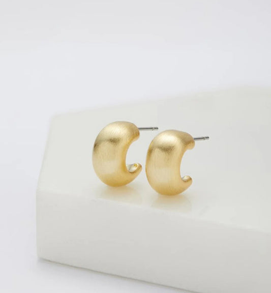 Madi Hoop - Brushed Gold