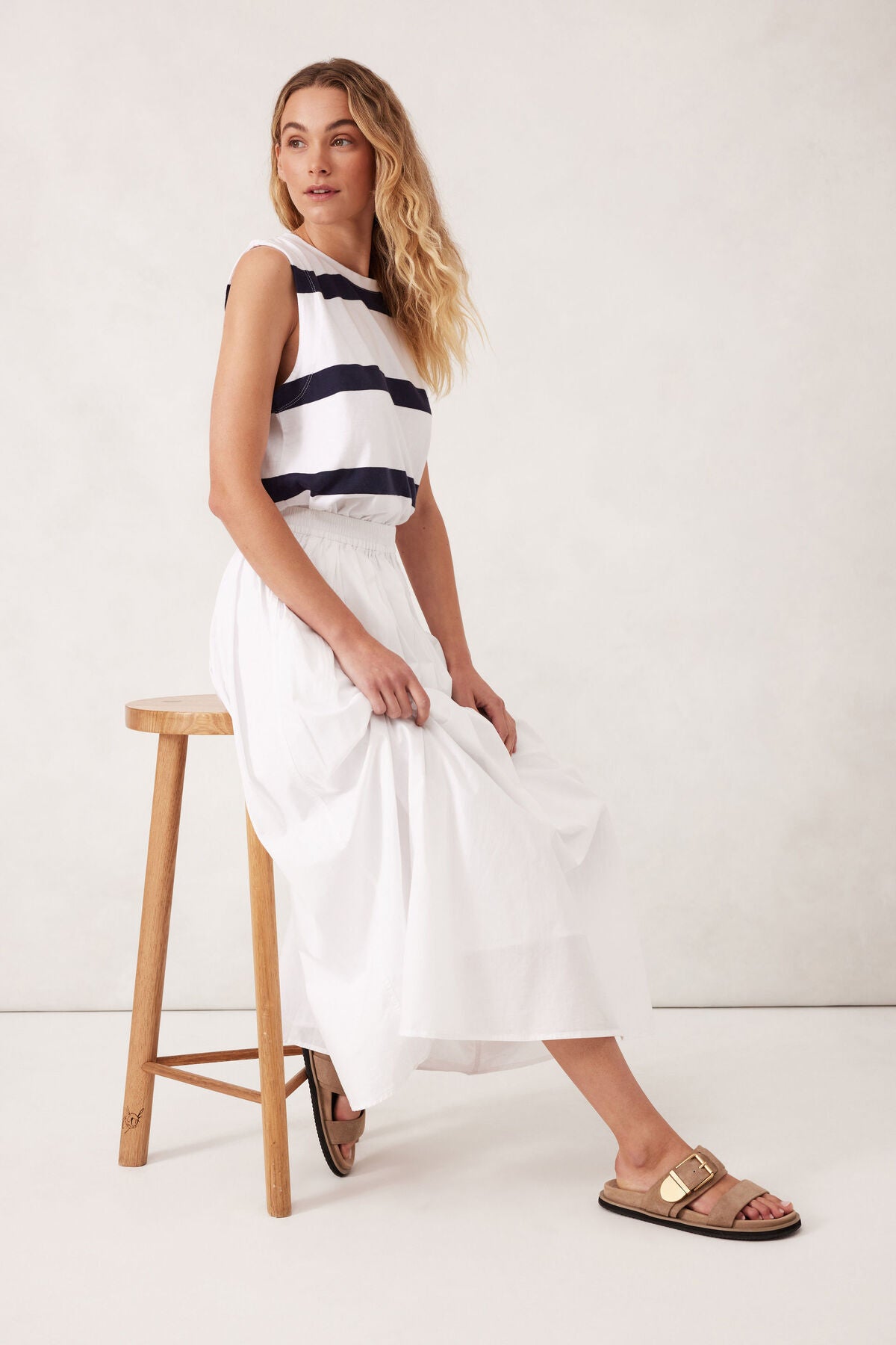 Florence Maxi Skirt - White