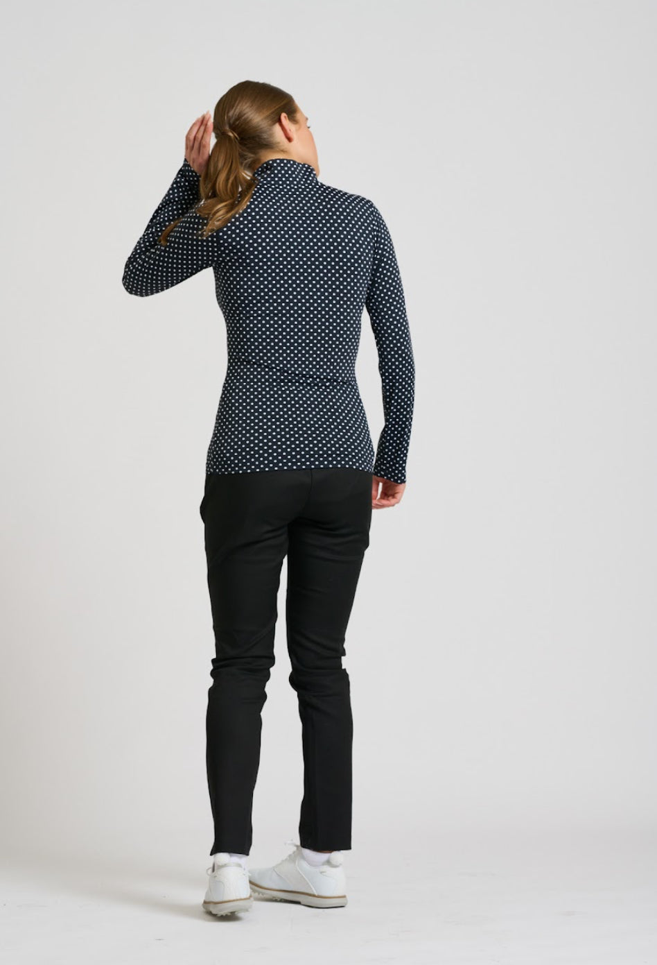 Club Grange Longsleeve Shirt - Black White Spot