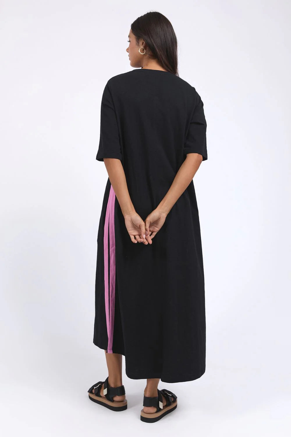 Recovery 3/4 Sleeve Dress - Black
