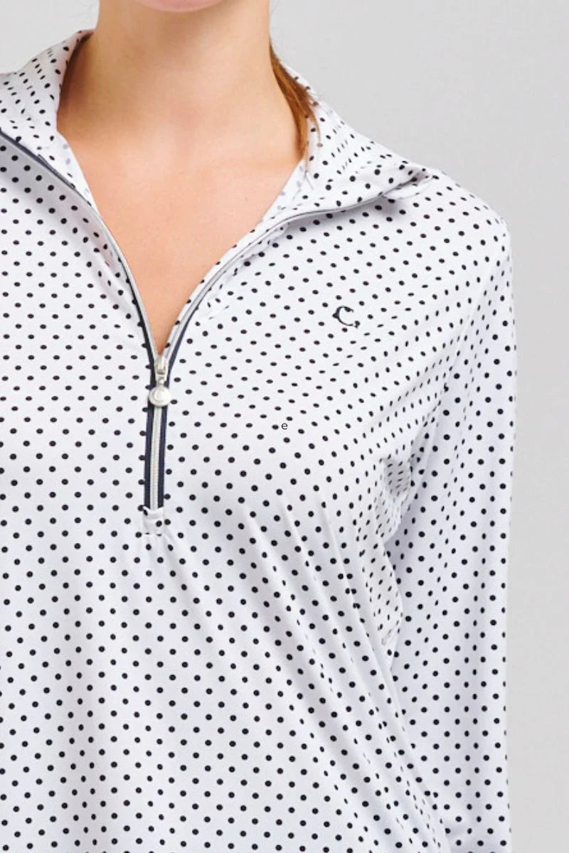 Club Grange Longsleeve Shirt - French Navy Spot