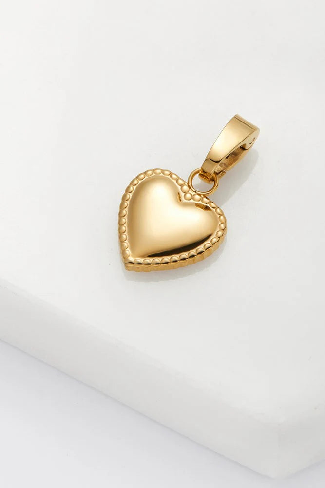 Heart Charm - gold