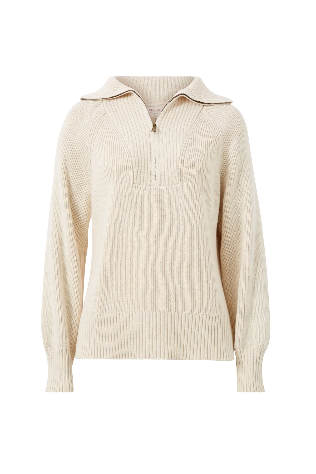 Slouchy Zip Knit