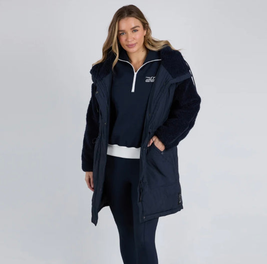 Longline Anorak - Navy
