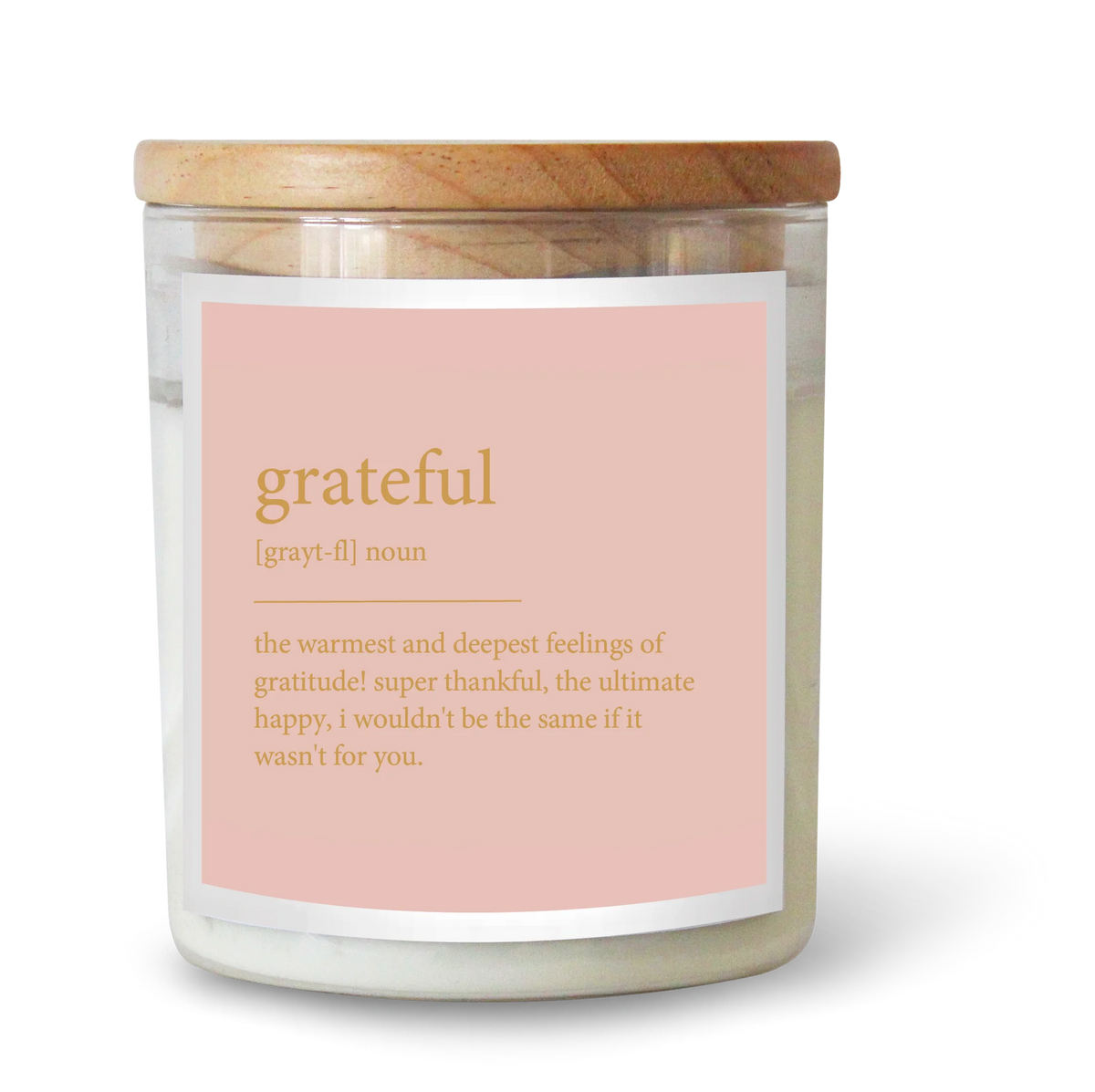 GRATEFUL Dictionary Meaning Candle